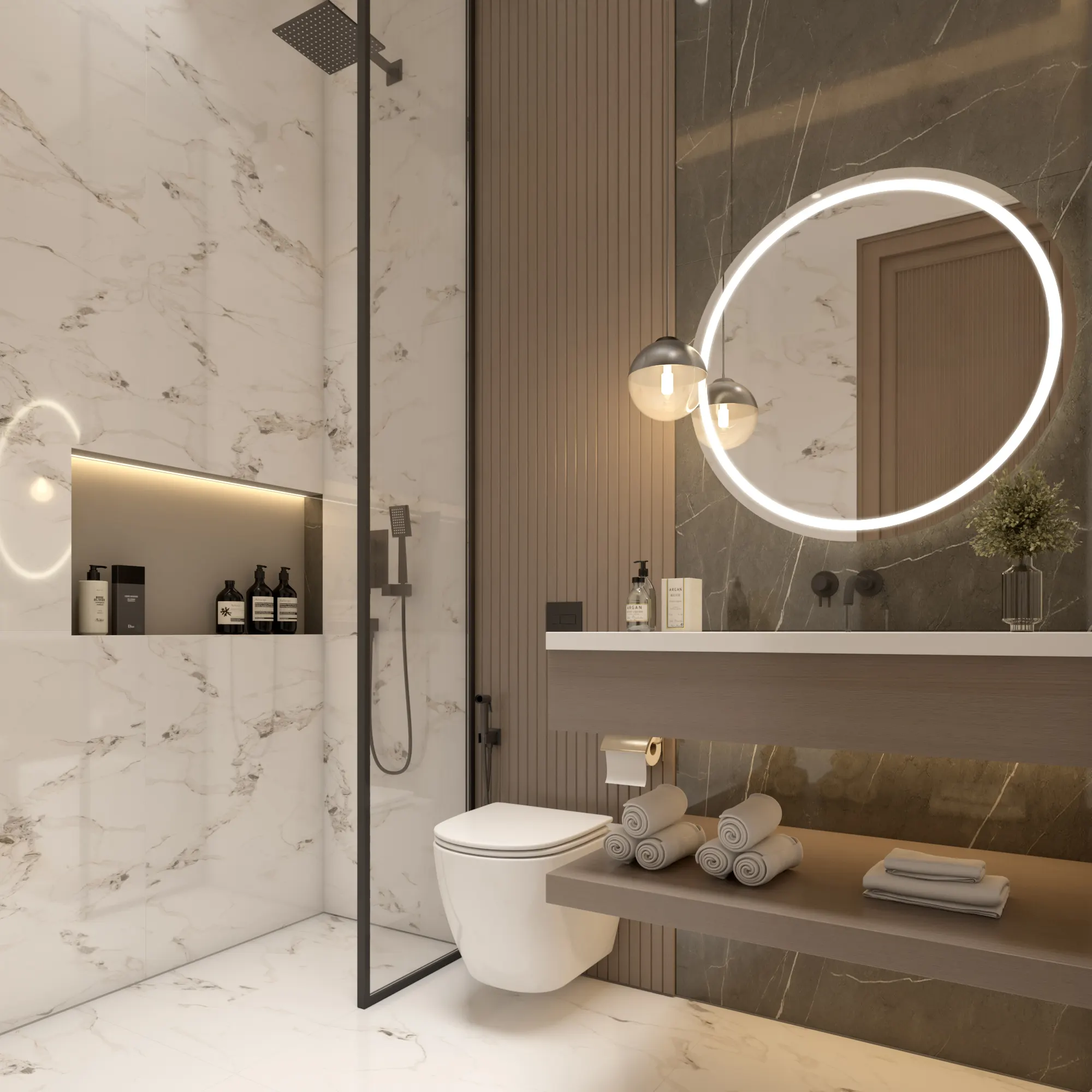 Spa-inspired bathrooms